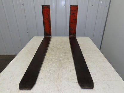 5x42" Class 2 Orange Steel Forklift Forks Tines 16" Carriage 1-Pair