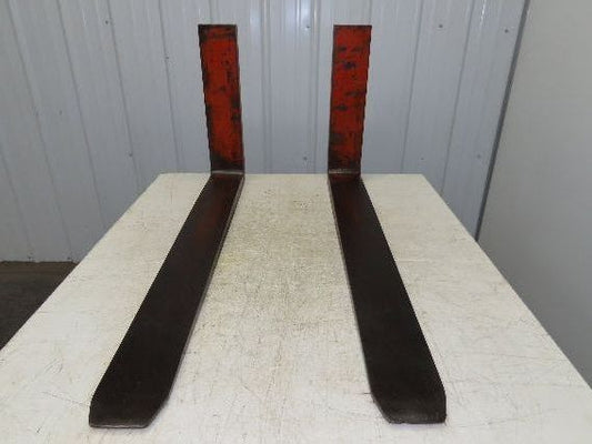 5x42" Class 2 Orange Steel Forklift Forks Tines 16" Carriage 1-Pair