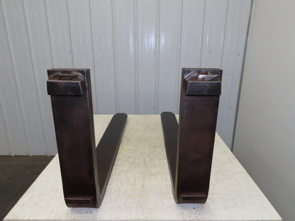 5x42" Class 2 Steel Forklift Forks Tines 16" Carriage 1-Pair