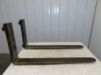 Bolzoni 4x42" Class 2 Steel Forklift Forks Tines 16" Carriage 1-Pair