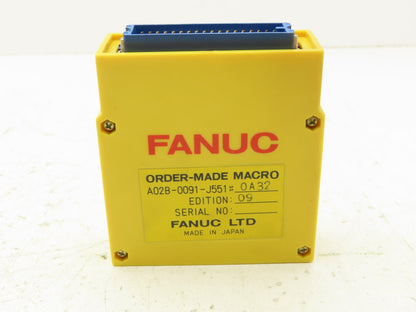 Fanuc A02B-0091-J551 PLC Macro Memory Module 09 Edition #0A32