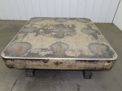 Heavy Duty Pallet Turntable 49x49" Top 18" High 1/4" Steel Plate 2500lbs