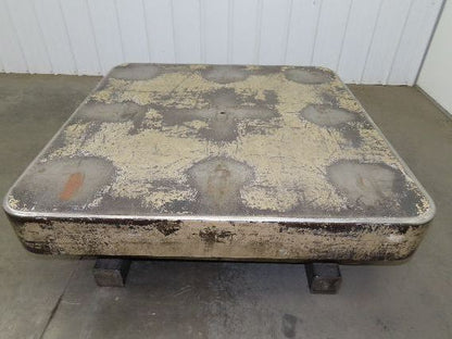 Heavy Duty Pallet Turntable 49x49" Top 18" High 1/4" Steel Plate 2500lbs