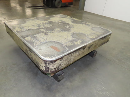 Heavy Duty Pallet Turntable 49x49" Top 18" High 1/4" Steel Plate 2500lbs