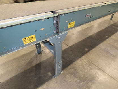 Hytrol 24"x 61' Slider Bed Conveyor 18" Belt 230/460V Center Drive 136 FPM
