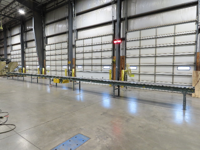 Hytrol 24"x 61' Slider Bed Conveyor 18" Belt 230/460V Center Drive 136 FPM