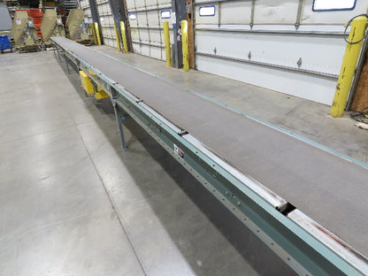 Hytrol 24"x 61' Slider Bed Conveyor 18" Belt 230/460V Center Drive 136 FPM