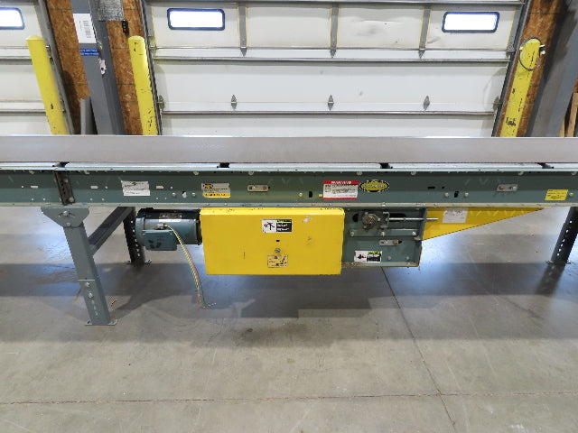 Hytrol 24"x 61' Slider Bed Conveyor 18" Belt 230/460V Center Drive 136 FPM