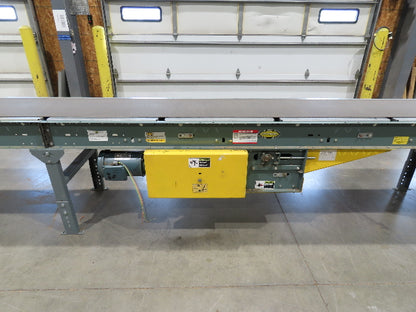 Hytrol 24"x 61' Slider Bed Conveyor 18" Belt 230/460V Center Drive 136 FPM