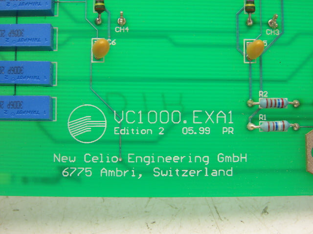 Celio VC1000EXA1 Graphic Art PLC Slot Rack Control Card 	Viscolor 2200