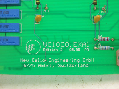 Celio VC1000EXA1 Graphic Art PLC Slot Rack Control Card 	Viscolor 2200