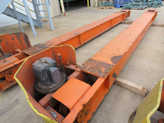 Cleveland Tramrail Motorized Gantry Crane End Truck Drive Floor Track 2Hp 480V