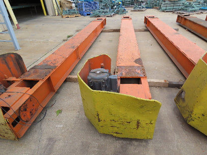 Cleveland Tramrail Motorized Gantry Crane End Truck Drive Floor Track 2Hp 480V