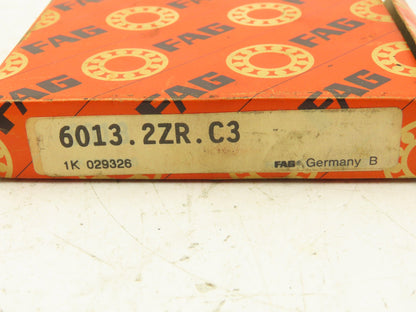 Fag 6013.2ZR.C3 Deep Groove Ball Bearing 65mm ID 100 mm OD