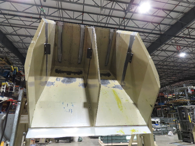 MTC Hydraulic Tote Dumper 2-Bin 1/2 Yd Hopper Tipper 2000Lb 3Hp 460V