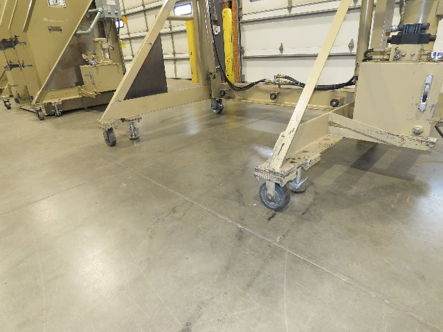 MTC Hydraulic Tote Dumper 2-Bin 1/2 Yd Hopper Tipper 2000Lb 3Hp 460V