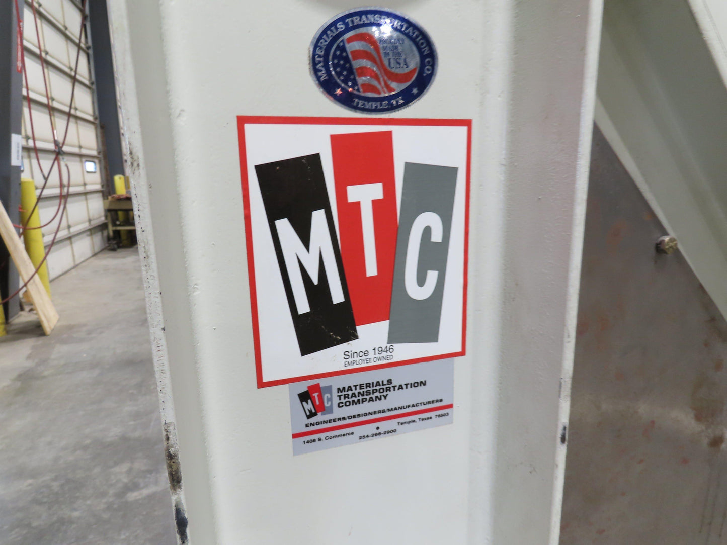 MTC Hydraulic Tote Dumper 2-Bin 1/2 Yd Hopper Tipper 2000Lb 5Hp 460V