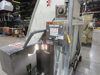 MTC Hydraulic Tote Dumper 2-Bin 1/2 Yd Hopper Tipper 2000Lb 5Hp 460V