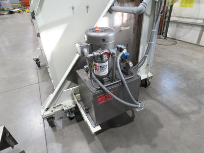 MTC Hydraulic Tote Dumper 2-Bin 1/2 Yd Hopper Tipper 2000Lb 5Hp 460V