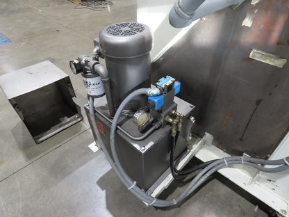 MTC Hydraulic Tote Dumper 2-Bin 1/2 Yd Hopper Tipper 2000Lb 5Hp 460V