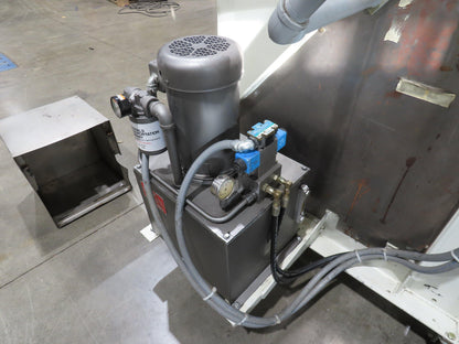 MTC Hydraulic Tote Dumper 2-Bin 1/2 Yd Hopper Tipper 2000Lb 5Hp 460V