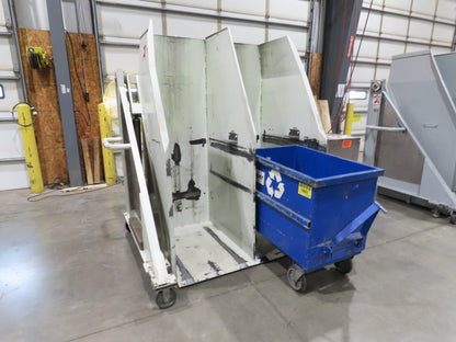 MTC Hydraulic Tote Dumper 2-Bin 1/2 Yd Hopper Tipper 2000Lb 5Hp 460V