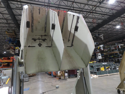 MTC Hydraulic Tote Dumper 2-Bin 1/2 Yd Hopper Tipper 2000Lb 5Hp 460V