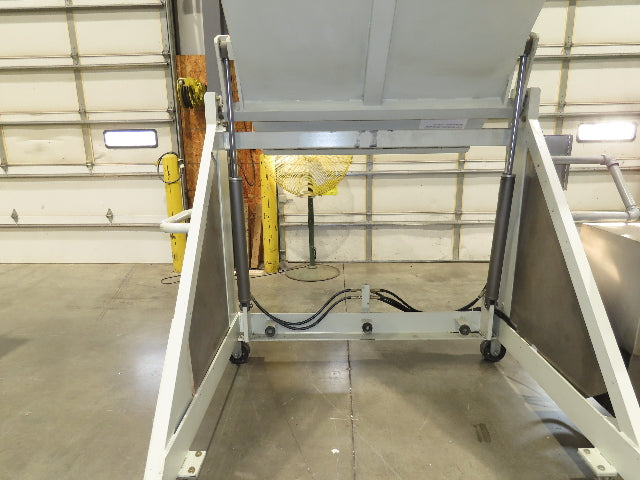 MTC Hydraulic Tote Dumper 2-Bin 1/2 Yd Hopper Tipper 2000Lb 5Hp 460V