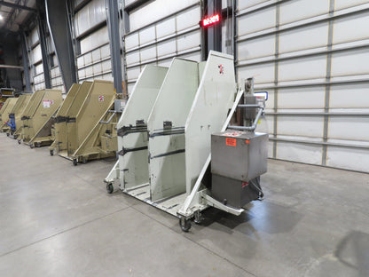 MTC Hydraulic Tote Dumper 2-Bin 1/2 Yd Hopper Tipper 2000Lb 5Hp 460V