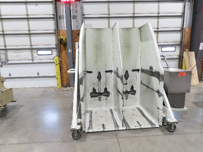 MTC Hydraulic Tote Dumper 2-Bin 1/2 Yd Hopper Tipper 2000Lb 5Hp 460V