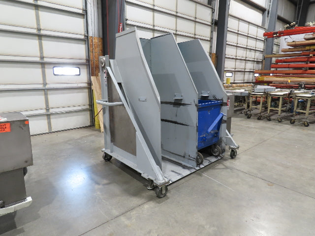 MTC Hydraulic Tote Dumper 2-Bin 1/2 Yd Hopper Tipper 2000Lb 5Hp 460V