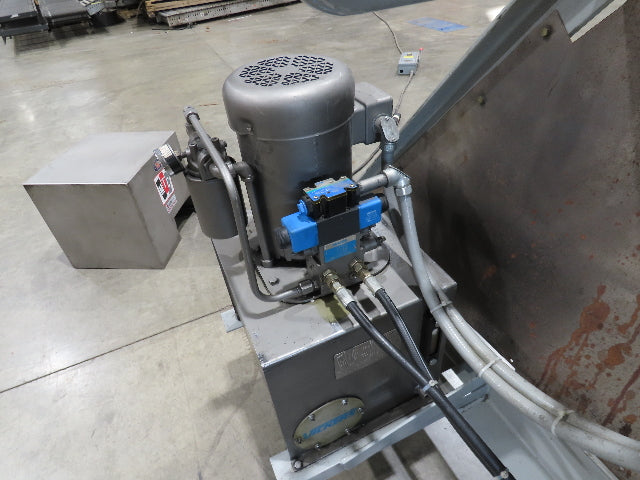 MTC Hydraulic Tote Dumper 2-Bin 1/2 Yd Hopper Tipper 2000Lb 5Hp 460V