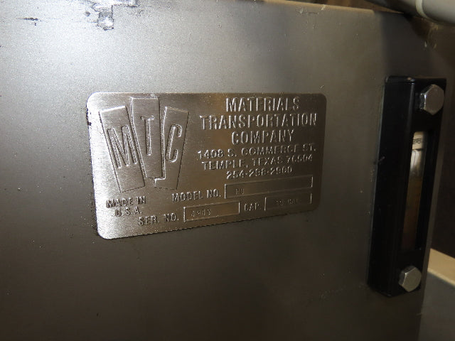 MTC Hydraulic Tote Dumper 2-Bin 1/2 Yd Hopper Tipper 2000Lb 5Hp 460V