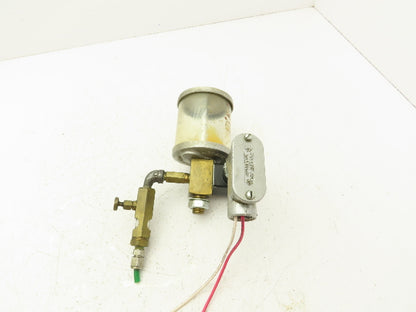 Lube Devices 727-1 Machine Oiler Lubricator 120V Solenoid 40PSI 12oz Reservoir
