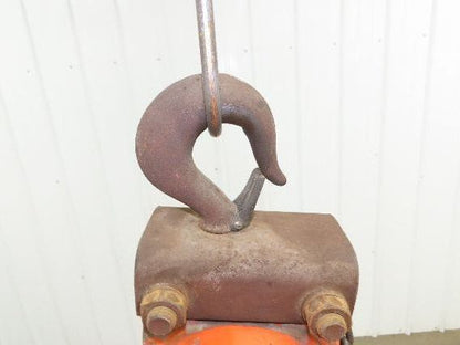 Gardner Denver 1.5 Ton 3000Lb Rotary Motor Air Chain Hoist 10' Lift Hook Mount