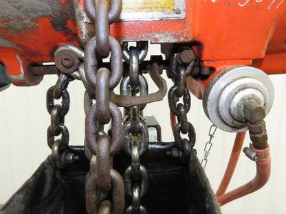 Gardner Denver 1.5 Ton 3000Lb Rotary Motor Air Chain Hoist 10' Lift Hook Mount