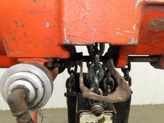 Gardner Denver 1.5 Ton 3000Lb Rotary Motor Air Chain Hoist 10' Lift Hook Mount