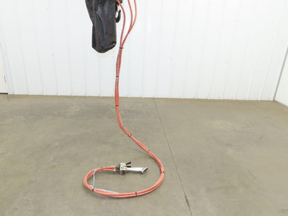 Gardner Denver 1.5 Ton 3000Lb Rotary Motor Air Chain Hoist 10' Lift Hook Mount