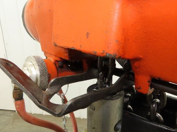 Gardner Denver 1.5 Ton 3300Lb Rotary Motor Air Chain Hoist 11' 6" Lift Hook Mt