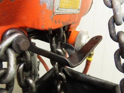 Gardner Denver 1.5 Ton 3300Lb Rotary Motor Air Chain Hoist 11' 6" Lift Hook Mt