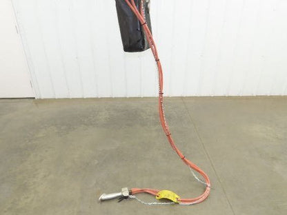 Gardner Denver 1.5 Ton 3300Lb Rotary Motor Air Chain Hoist 11' 6" Lift Hook Mt