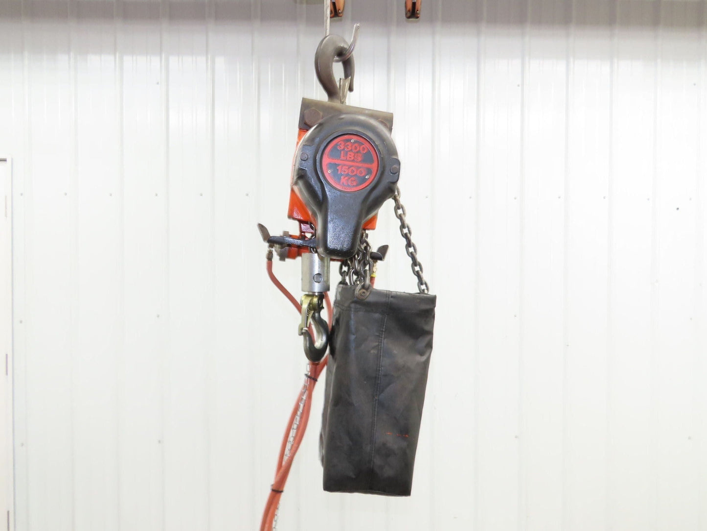 Gardner Denver 1.5 Ton 3300Lb Rotary Motor Air Chain Hoist 11' 6" Lift Hook Mt
