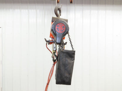 Gardner Denver 1.5 Ton 3300Lb Rotary Motor Air Chain Hoist 11' 6" Lift Hook Mt