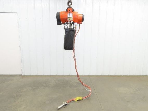 Gardner Denver 1.5 Ton 3300Lb Rotary Motor Air Chain Hoist 11' 6" Lift Hook Mt