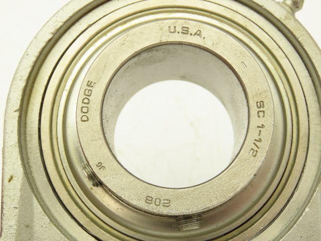 Dodge P2B-SCEZ-108-SHCR Pillow Block Bearing 1-1/2" Bore 2-Bolt Stainless Steel