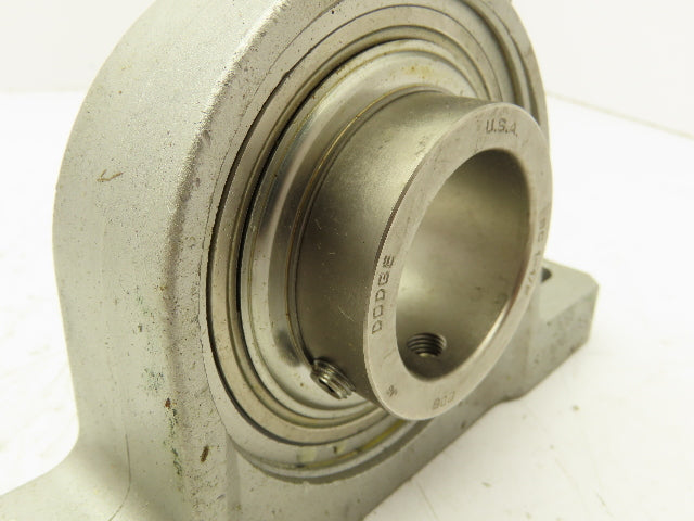 Dodge P2B-SCEZ-108-SHCR Pillow Block Bearing 1-1/2" Bore 2-Bolt Stainless Steel
