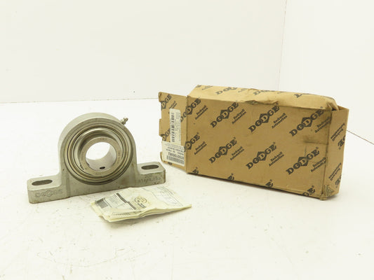 Dodge P2B-SCEZ-108-SHCR Pillow Block Bearing 1-1/2" Bore 2-Bolt Stainless Steel