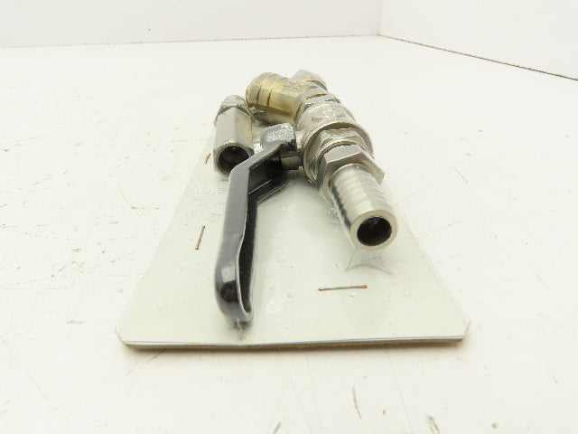 Strobbe NC1006 Stainless Ball Valve 3/8" Brass Y Strainer DN15 PN16 Barb 1/2" OD