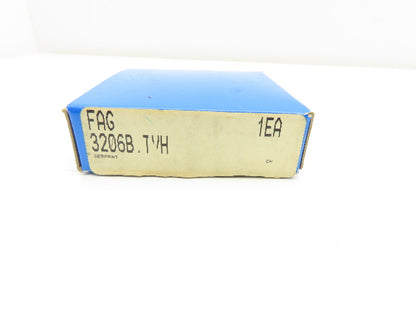 Fag 3206B.TVH Double Row Angular Contact Ball Bearing 30 mm ID 62 mm OD Lot of 2