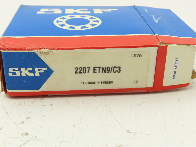 SKF 2207 ETN9/C3 Self Aligning Ball Bearing 35 mm ID 72 mm OD